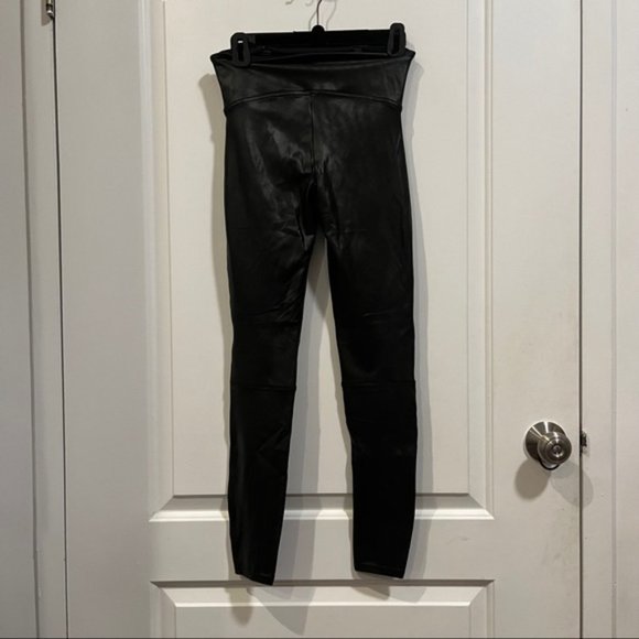 Spanx Faux Leather Hip-Zip Leggings - Picture 7 of 7